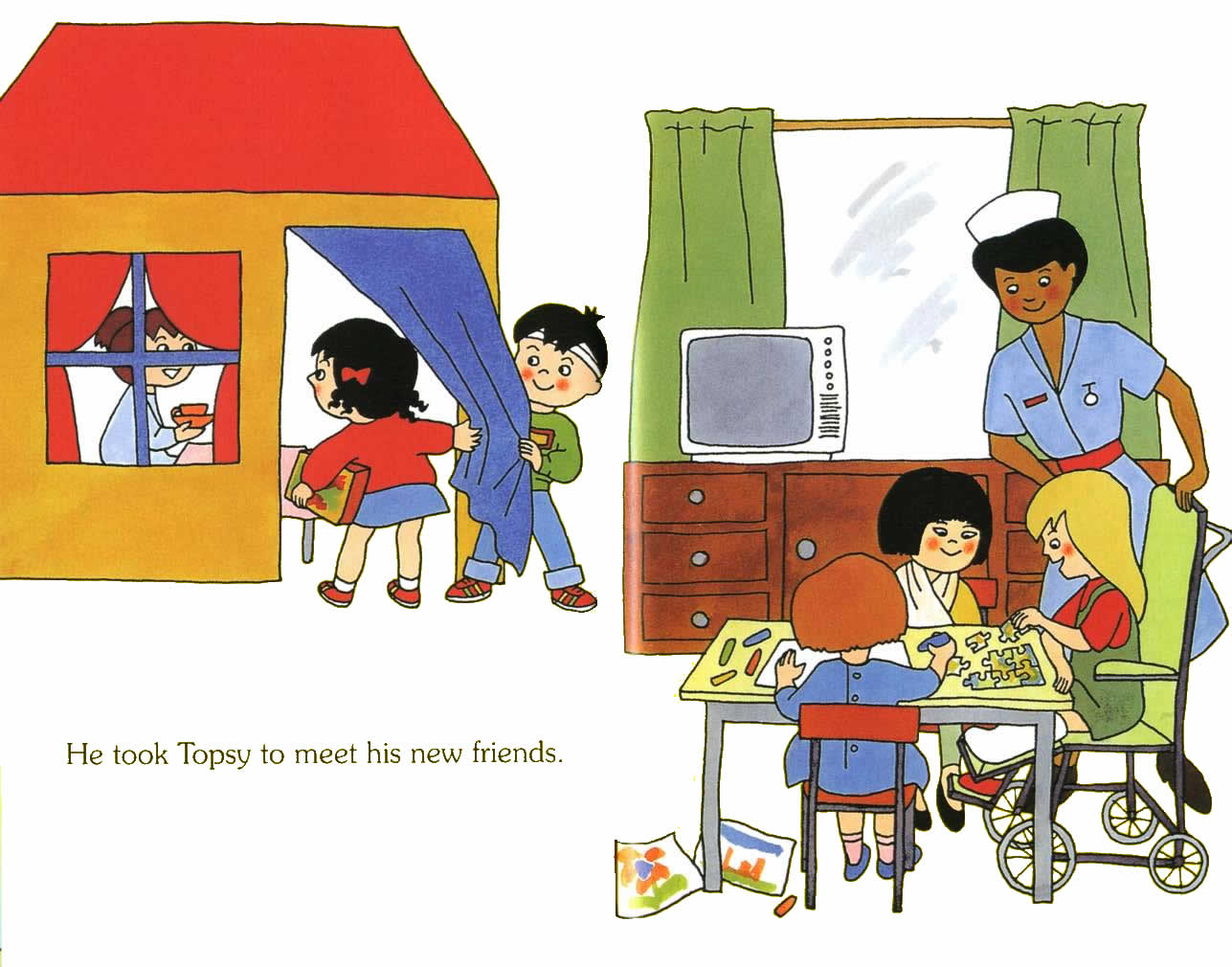 Ladybird - Topsy Tim Books - Go To Hospital (09),绘本,绘本故事,绘本阅读,故事书,童书,图画书,课外阅读